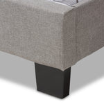 Load image into Gallery viewer, BAXTON STUDIO CASSANDRA MODERN AND CONTEMPORARY LIGHT GREY FABRIC UPHOLSTERED FULL SIZE BED
