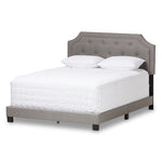 Load image into Gallery viewer, Baxton Studio Willis Modern And Contemporary Light Grey Fabric Upholstered Full Size Bed
