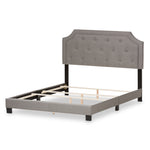 Load image into Gallery viewer, Baxton Studio Willis Modern And Contemporary Light Grey Fabric Upholstered Full Size Bed
