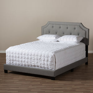 Baxton Studio Willis Modern And Contemporary Light Grey Fabric Upholstered Full Size Bed