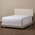 Load image into Gallery viewer, Baxton Studio Brookfield Modern and Contemporary Fabric Upholstered Grid-tufting Bed
