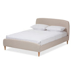 Load image into Gallery viewer, Baxton Studio Mia Mid-Century Fabric Upholstered Platform Bed - King Size, Queen Size, Full Size
