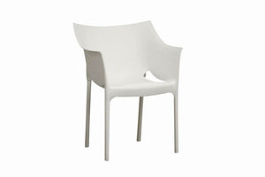 Baxton Studio Molded Plastic Arm Chair Set of 2