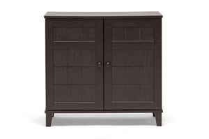 Glidden Dark Brown Wood Modern Shoe Cabinet (Short)