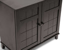 Load image into Gallery viewer, Glidden Dark Brown Wood Modern Shoe Cabinet (Short)
