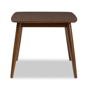 Baxton Studio Flora Mid-Century Modern "Oak" Medium Brown Finishing Wood Dining Table