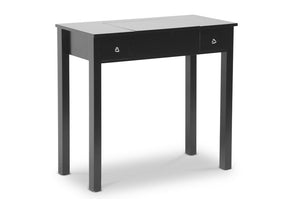 Baxton Studio Black Wessex Vanity Table