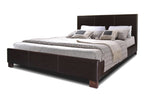 Load image into Gallery viewer, PLESS DARK BROWN MODERN BED - QUEEN SIZE
