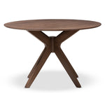 Load image into Gallery viewer, Baxton Studio Monte Mid-Century Modern Walnut Wood 47-Inch Round Dining Table
