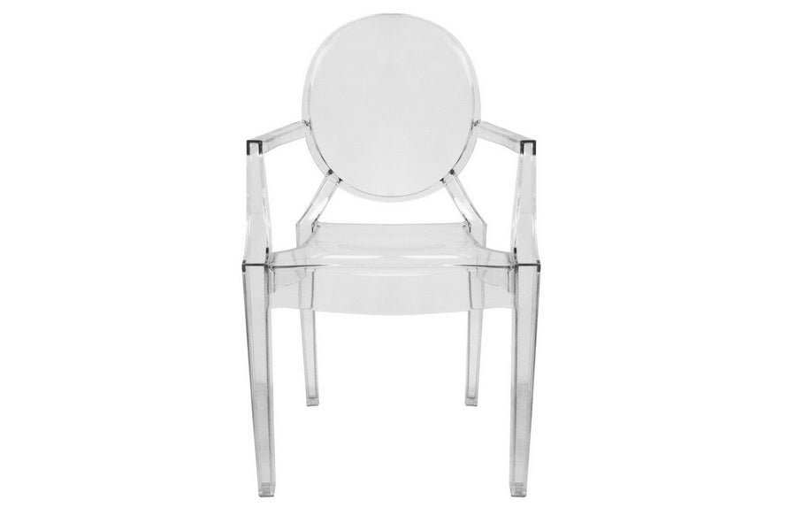 Baxton Studio Dymas Modern Acrylic Armed Ghost Chair