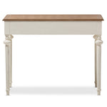 Load image into Gallery viewer, Baxton Studio Marquetterie French Provincial Weathered Oak And Whitewash Writing Desk
