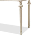 Load image into Gallery viewer, BAXTON STUDIO MARQUETTERIE FRENCH PROVINCIAL WEATHERED OAK AND WHITEWASH WRITING DESK
