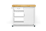 Load image into Gallery viewer, BAXTON STUDIO DENVER WHITE MODERN KITCHEN CART
