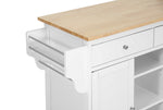 Load image into Gallery viewer, Baxton Studio Meryland White Modern Kitchen Island Cart
