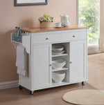 Load image into Gallery viewer, Baxton Studio Meryland White Modern Kitchen Island Cart
