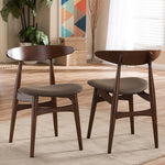 Load image into Gallery viewer, Baxton Studio Flamingo Mid-Century Dark Walnut Wood Dining Chair (Set Of 2)
