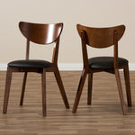 Load image into Gallery viewer, Baxton Studio Sumner Mid-Century Walnut Brown Dining Chair (Set Of 2)
