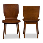 Load image into Gallery viewer, Baxton Studio Elsa Mid-Century Modern Scandinavian Style Dark Walnut Bent Wood Dining Chair
