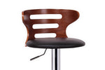 Load image into Gallery viewer, Baxton Studio Buell Walnut And Black Modern Bar Stool
