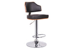 Load image into Gallery viewer, BAXTON STUDIO CABELL WALNUT AND BLACK MODERN BAR STOOL
