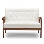 Load image into Gallery viewer, Baxton Studio Baxton Studio Mid-Century Masterpieces Loveseat - White
