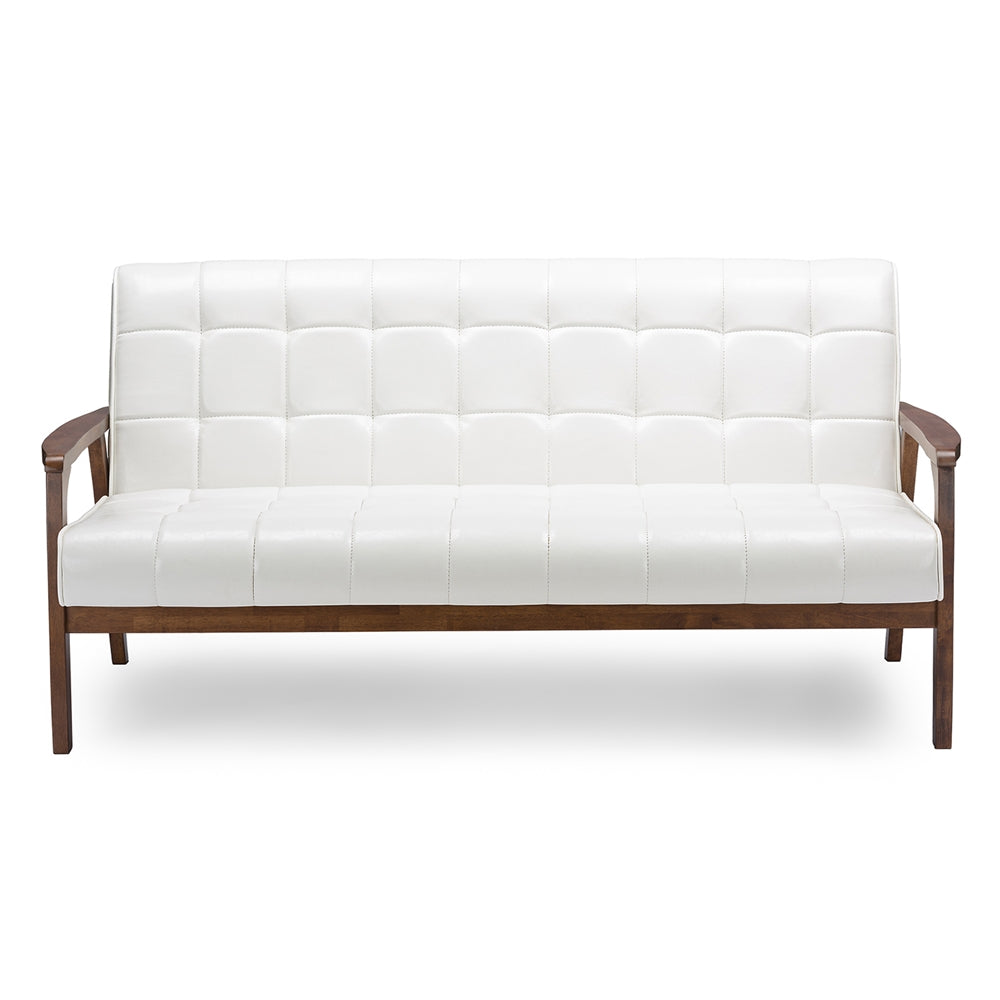 Baxton Studio Baxton Studio Mid-Century Masterpieces Sofa - White