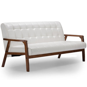 Baxton Studio Baxton Studio Mid-Century Masterpieces Sofa - White