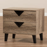 Load image into Gallery viewer, Baxton Studio Swanson Modern And Contemporary Light Brown Wood 2-Drawer Nightstand
