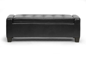 Baxton Studio Manchester Ottoman