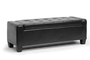 Baxton Studio Manchester Ottoman