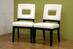 Load image into Gallery viewer, Baxton Studio Faustino Cream Leather Dining Chair Set Of 2
