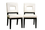 Load image into Gallery viewer, BAXTON STUDIO FAUSTINO CREAM LEATHER DINING CHAIR SET OF 2
