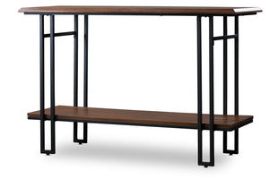 Baxton Studio Newcastle Wood and Metal Console Table