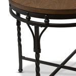 Load image into Gallery viewer, Baxton Studio Austin Vintage Industrial Antique Bronze Round End Table
