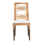 Load image into Gallery viewer, Baxton Studio Poltak Modern Bohemian Natural Brown Rattan Dining Chair
