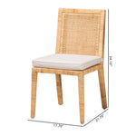 Load image into Gallery viewer, Baxton Studio Sofia Modern And Contemporary Natural Finished Wood And Rattan Dining Chair
