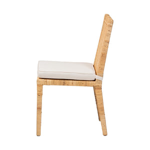 Baxton Studio Sofia Modern And Contemporary Natural Finished Wood And Rattan Dining Chair